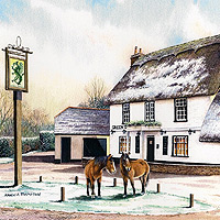 Karen Frampton, New Forest Artist, paintings, greeting cards, murals, slate, Hampshire, UK